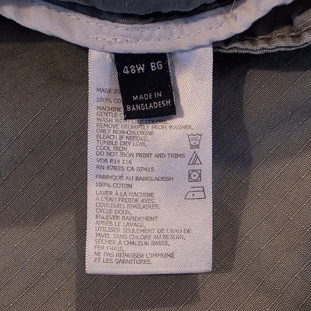 Nautica Ripstop Cargo Shorts Mens 48 Gray Cotton N7129013 - Picture 4 of 11
